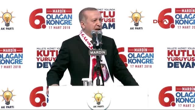 Mardin-Cumhurbaşkanı Erdoğan AK Parti İl Kongresi'nde Konuştu
