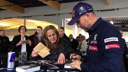 Stéphane Peterhansel en visite à Tournai