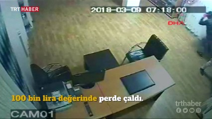 Maskeli soyguncular, perdeciyi talan etti