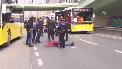 Otobüsten Düşen Taraftar Yaralandı