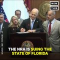 The NRA is suing Florida to block the state's first gun law since the Parkland shooting