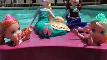 POOL ! Lifeguard RESCUES toddler ANNA ! Water Fun - Playing - Splash - Swim - Dive - Toddler Elsa