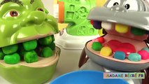 Pâte à Modeler Play Doh Dentiste Shrek mange des pâtes avec le singe