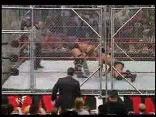 the rock vs austin steel cage match