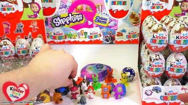 Киндер Сюрприз Маша и Медведь 3, распаковка киндеров с игрушкой Kinder Surprise Masha and the Bear 3