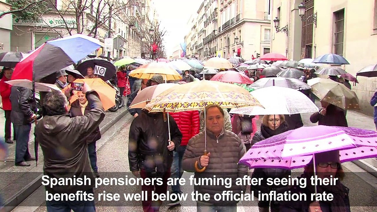 Spanish rally for better pensions