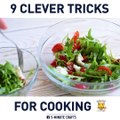9 smart kitchen tricks.￼via Simple Tricks & Hacks, bit.ly/2j1feEn, bit.ly/2mpkDKx
