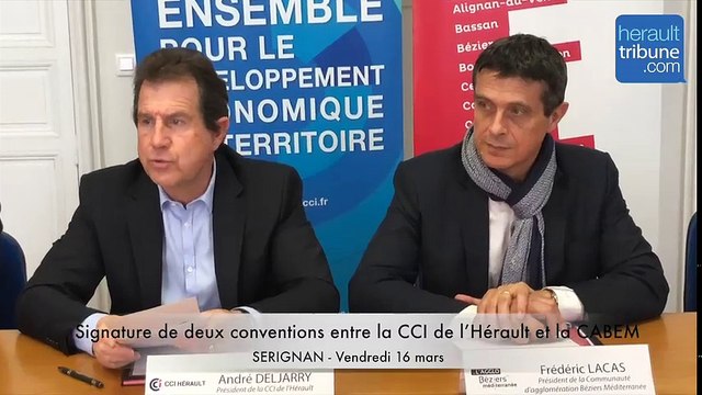 Signature de deux conventions entre la CCI de l’Hérault et la CABEM