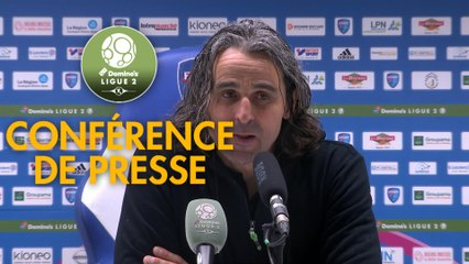 Conférence de presse FBBP 01 - Chamois Niortais (0-1) : Hervé DELLA MAGGIORE (BBP) - Denis RENAUD (CNFC) - 2017/2018