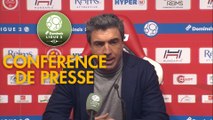 Conférence de presse Stade de Reims - RC Lens (3-1) : David GUION (REIMS) - Eric SIKORA (RCL) - 2017/2018