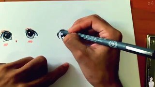 วาดรูปดวงตา สไตร์ อนิเมะ มังงะ draw manga eye Part1 絵の描き方講座 目の描き方説明