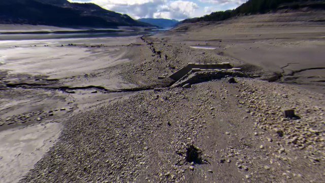 D!CI TV : les images du lac de Serre Ponçon à son niveau le plus bas !