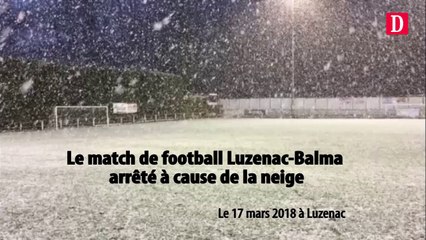Football : le match Luzenac-Balma arrêté à cause de la neige
