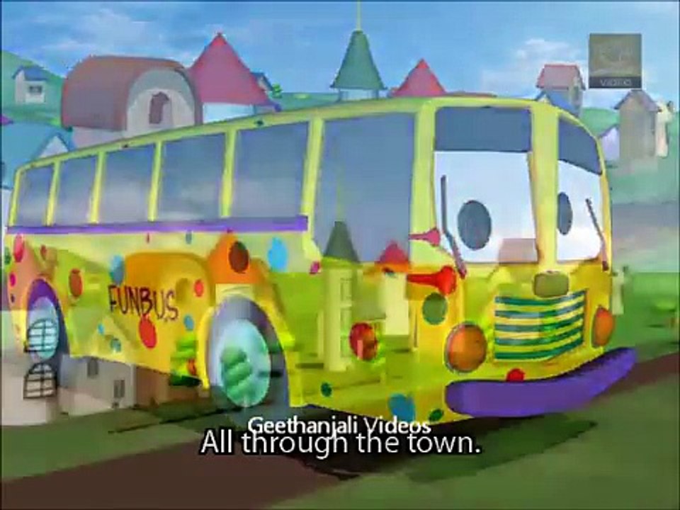 The Wheels On The Bus Go Round & Round - POPULAR Nursery Rhymes For Children
