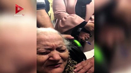 مُسنة" تشارك في الانتخابات الرئاسية رغم مرضها- بنحب السيسي.. وتقبل علم مصر"