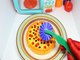 Toy Velcro Cutting Play Doh Pizza Microwave Toy How to Draw Rainbow Stairs & Body Painting