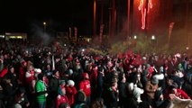 Les supporters du Standard après la victoire en Coupe