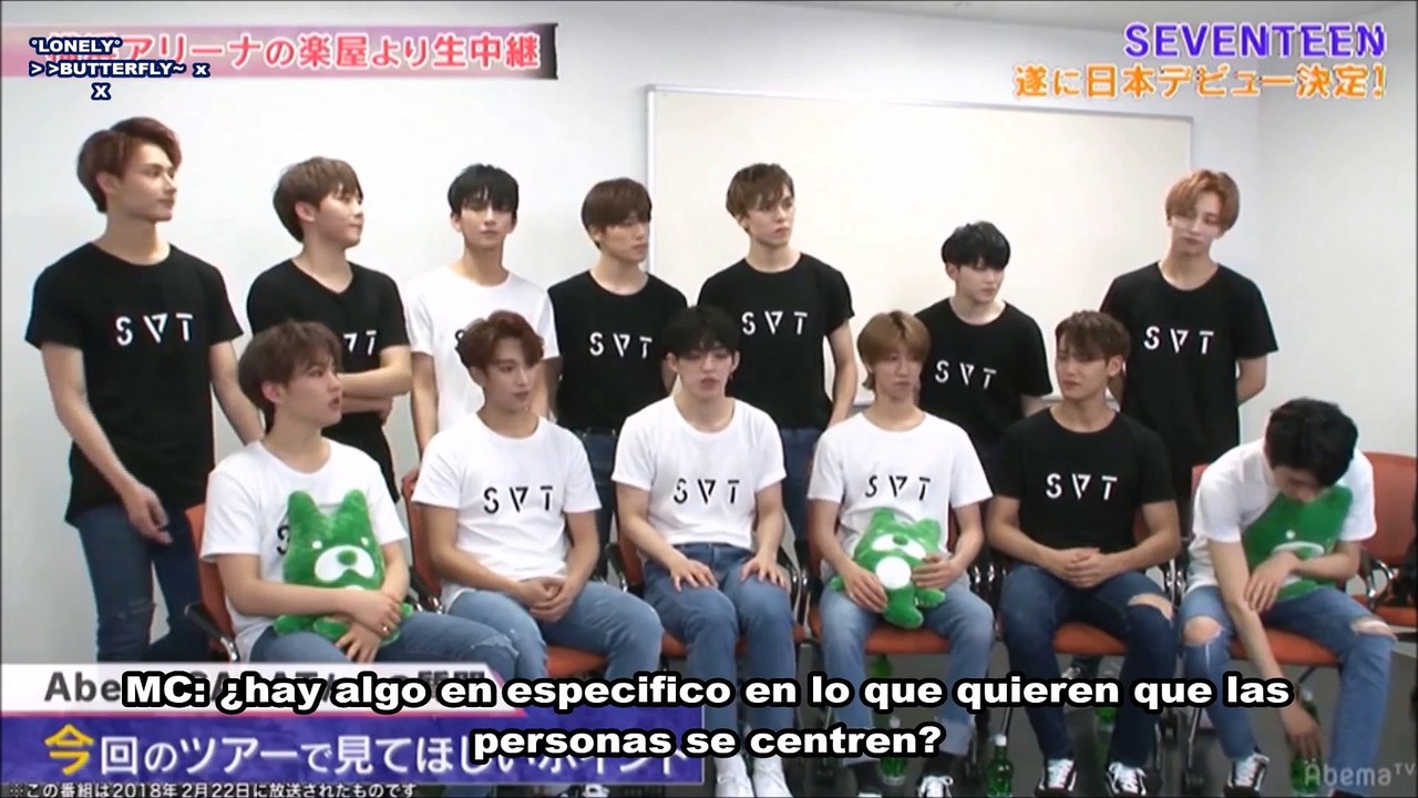 [Sub Esp][180222] SEVENTEEN (세븐틴): Abema TV Yokohama Live Interview