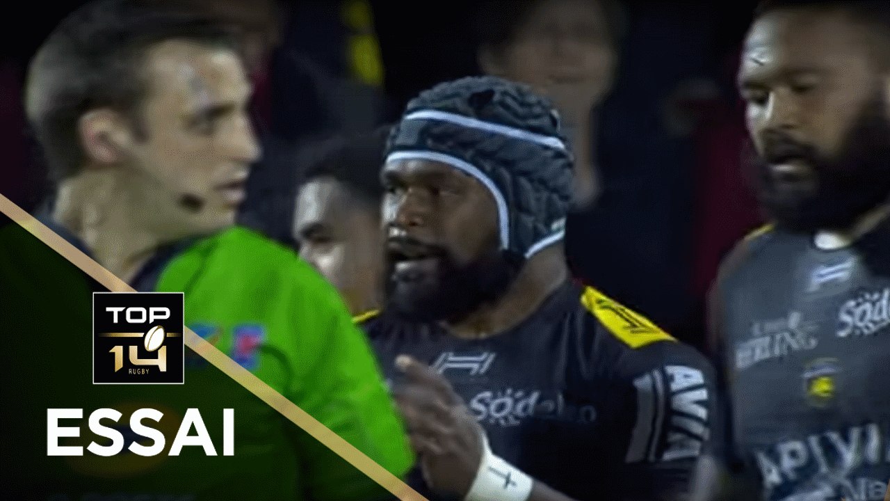 TOP 14 - Essai Levani BOTIA (SR) - La Rochelle - Lyon - J21 - Saison 2017/2018