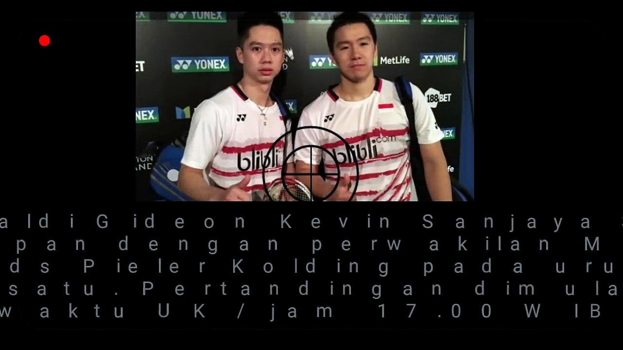 JADWAL KEVIN GIDEON SEMI FINAL ALL ENGLAND 2018