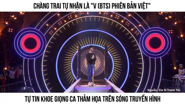 Chàng trai tự nhận là V (BTS) phiên bản Việt Tự tin khoe giọng ca thảm họa trên sóng truyền hình