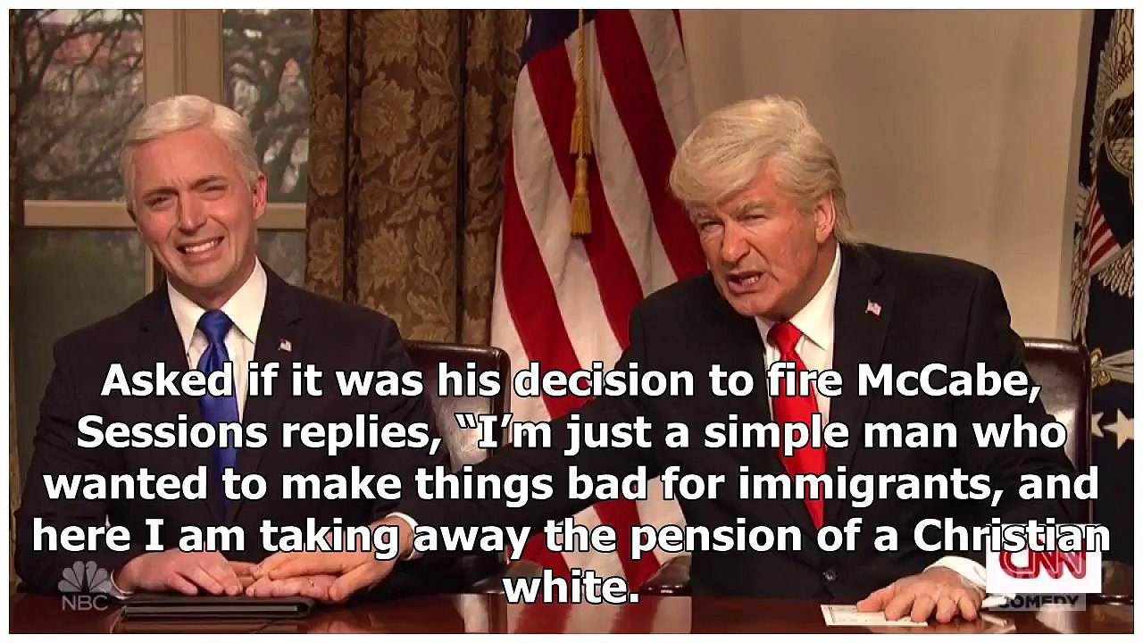 BREAKING_ Snl’s rex tillerson calls trump a moron as jeff sessions laments andrew mccabe firing - n