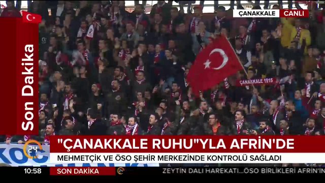 Afrin merkez saat 8:30 itibariyle ele geçirildi