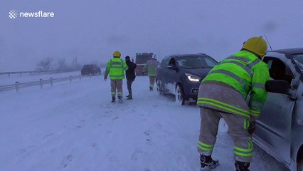 "Mini Beast from the East" brings chaos to major Cumbria road