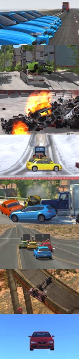 Разбиваем машинки в хлам! Игры про аварии Тачки разбиваются и ломаются 3D мультики для мальчиков