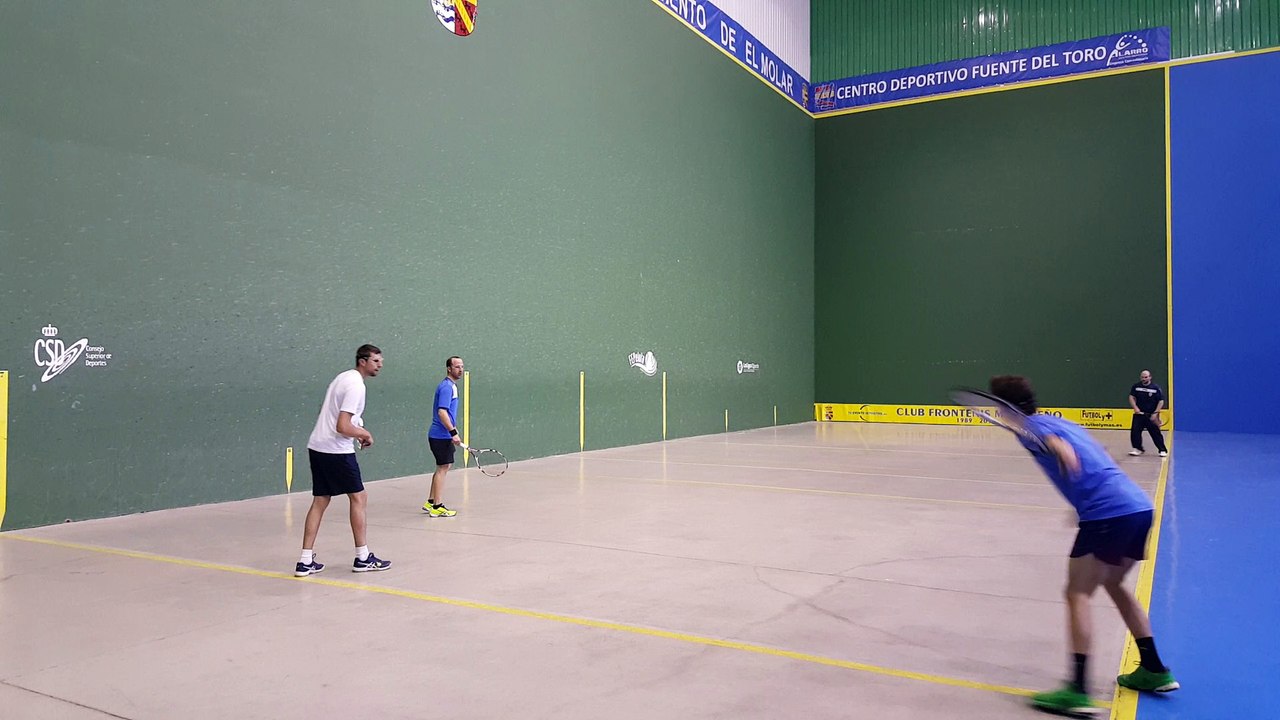 Frontenis honor Molareño vs Colmenar set 2 de la 3ª partida ultimos tantos con polémica