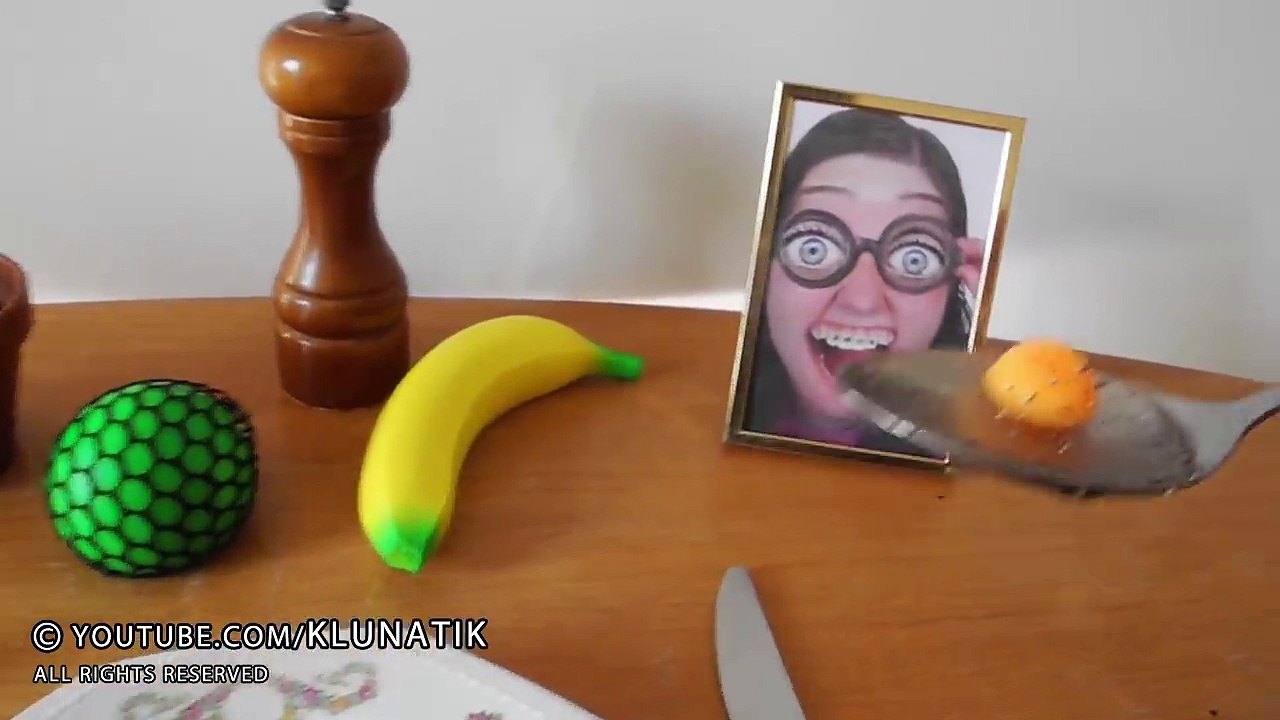 STRESS BALLS & SQUISHY for LUNCH!!  ASMR Kluna Tik Dinner #23 | ASMR eating sounds no talk