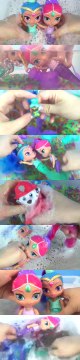 Nickelodeon SHIMMER AND SHINE Color Changing MAGIC MERMAID Dolls, ORBEEZ BATH, Toy Surprises