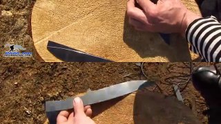 КАК СДЕЛАТЬ НОЖ ИЗ ПИЛЫ 9ХФ. Survival knife from an old saw How to make a bushcraft knife