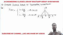 Fourier Series #19 How to Study Fourier Series of Triangular Waveform for Engineering Classes PTU
