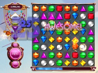 AI Bots Plays Bejeweled3 #2, Speedrun, 4 Million Points!!