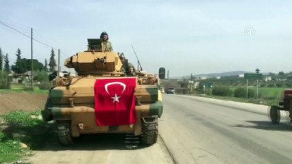 Afrin ilçe merkezi kontrol altına alındı - Türk tankların Afrin'e girişi
