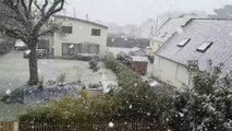 Brest. La neige retombe depuis 10h30 ce dimanche