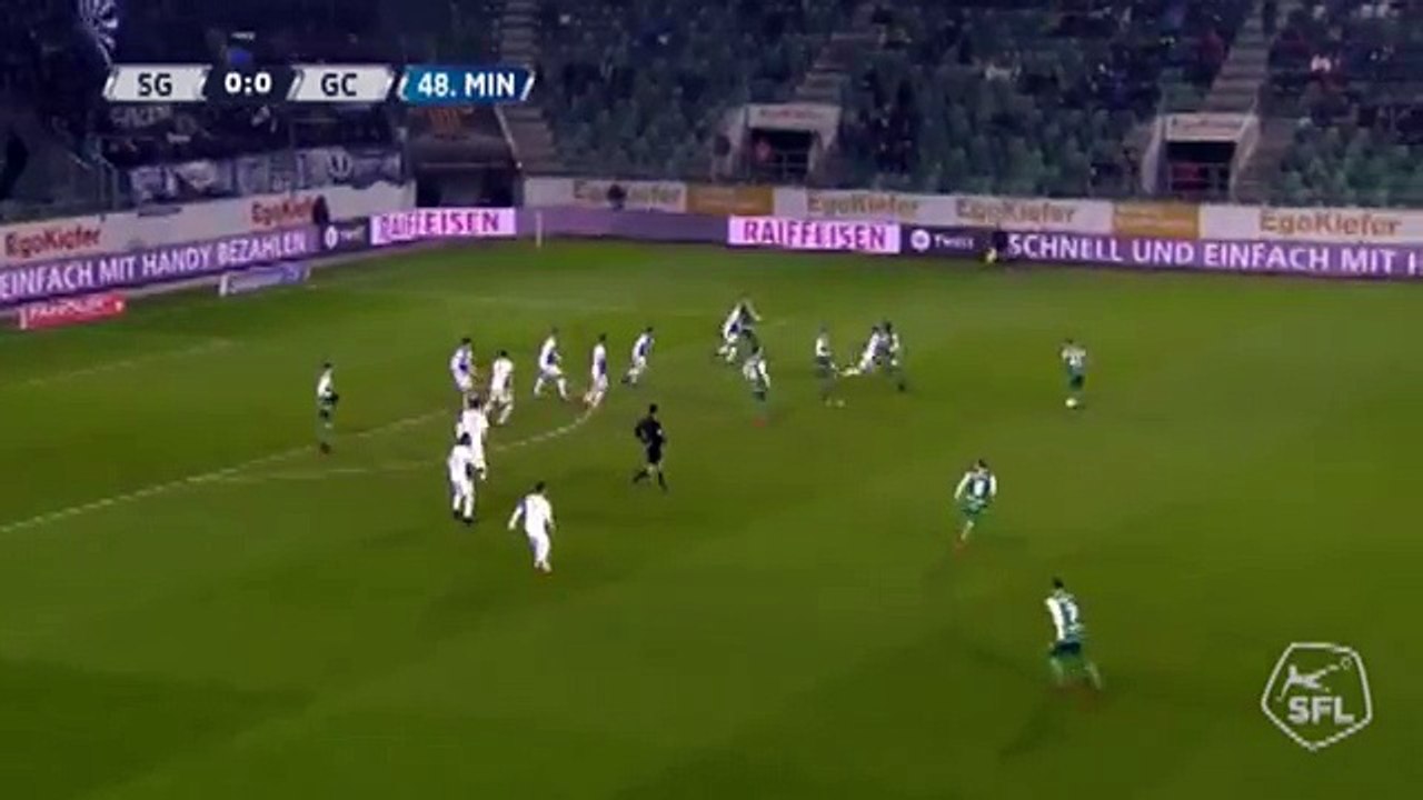 Sankt Gallen 1:0 Grasshoppers (Switzerland. Super League. 17 March 2018)
