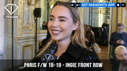 Jasmine Saunders Attends Ingie Paris Fashion Week F/W 2018-19 Fashion Show | FashionTV | FTV