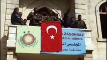 Afrin'de Bayrağımız Göndere  Böyle Çekildi! Ezanlar Okundu