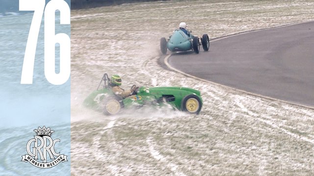 Classic F1 car meets snow