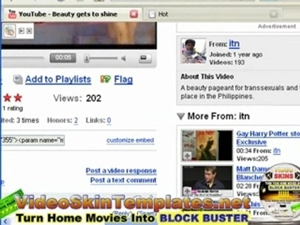 Using Video Skins Templates on Websites