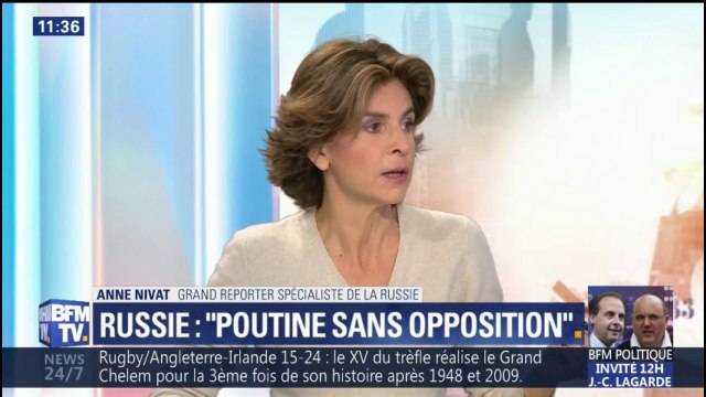Le bilan de Poutine, personne n'en parle car la majorité des médias ne le commente pas , dit Anne Nivat, spécialiste de la Russie