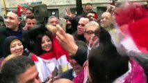 المصريون بإيطاليا آخر أيام الانتخابات يغنون 