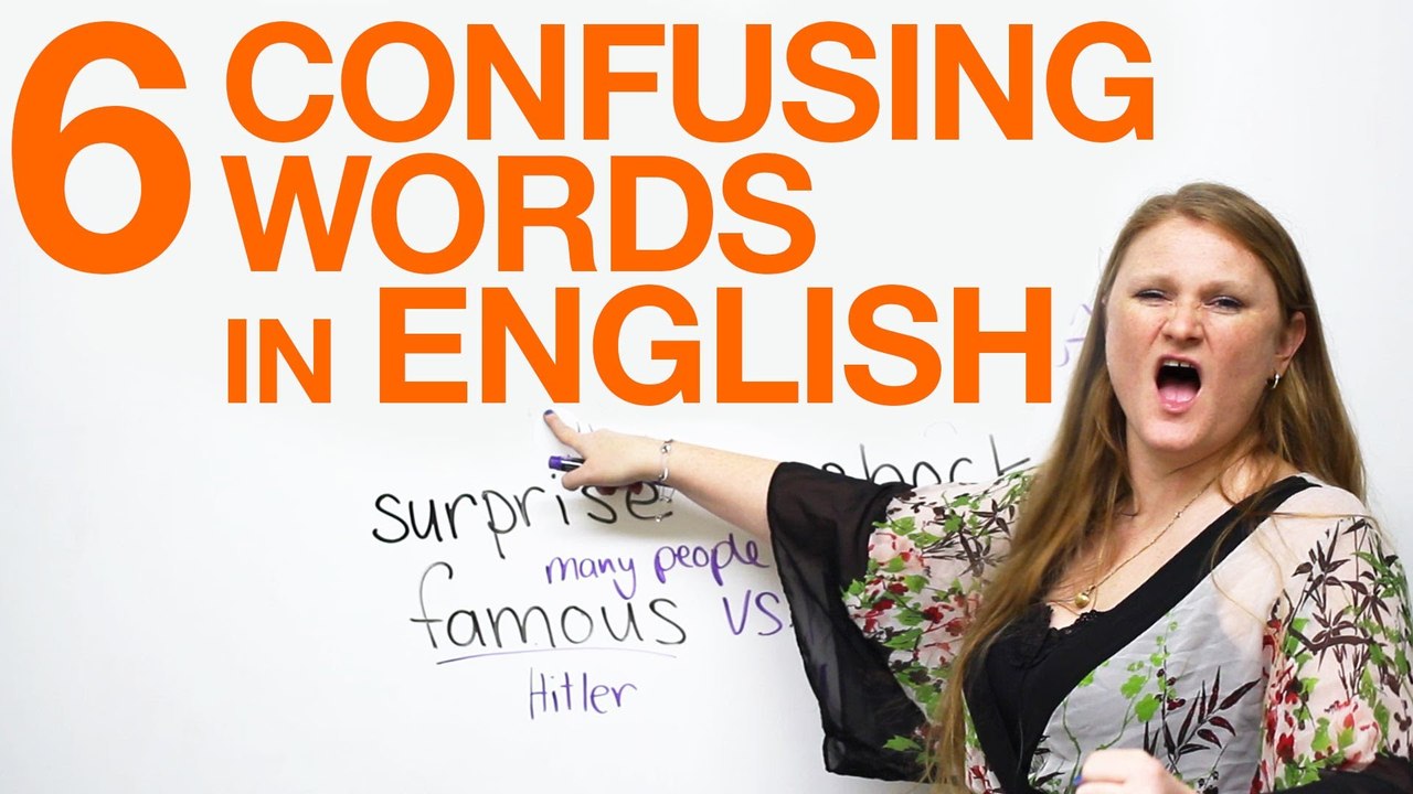 6 Confusing Words fun & funny, famous & popular, surprise & shock ...
