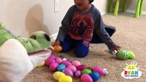 Easter Egg Hunts for Kids with Ryan ToysReview and Gus for Surprise Toys Gummy