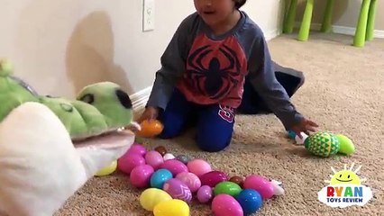 Easter Egg Hunts for Kids with Ryan ToysReview and Gus for Surprise Toys Gummy