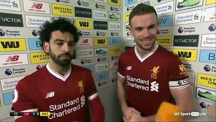 Mohamed Salah - "Team comes first" - Liverpool 5-0 Watford