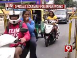 Bengaluru, an 8-ft long crevice on Kasturba road- NEWS9