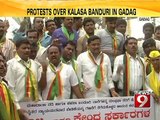 Protests over Kalasa Banduri in Gadag- NEWS9
